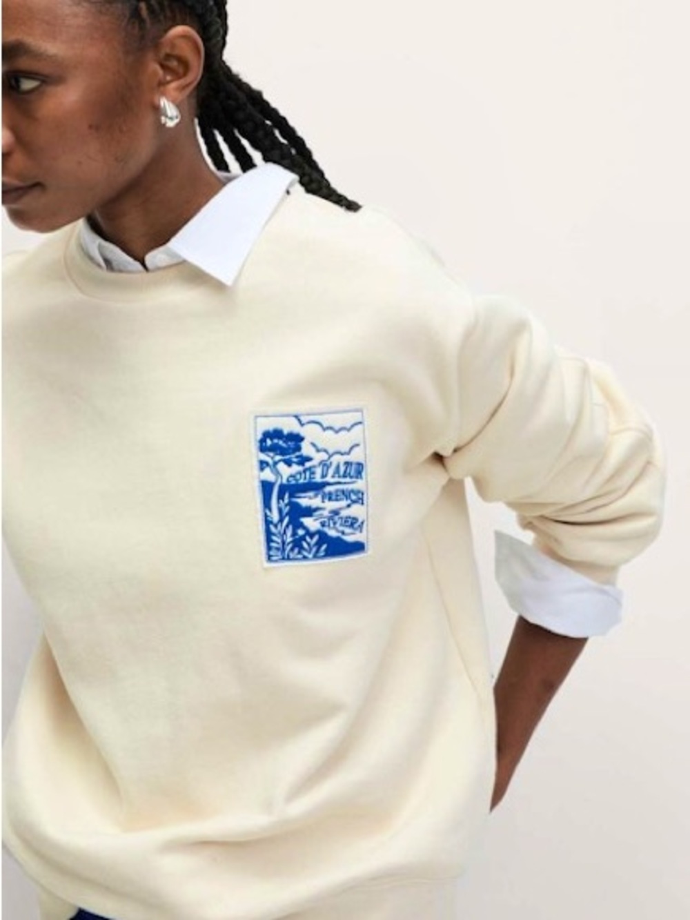Marks & Spencer Cream Crew Neck Size XS